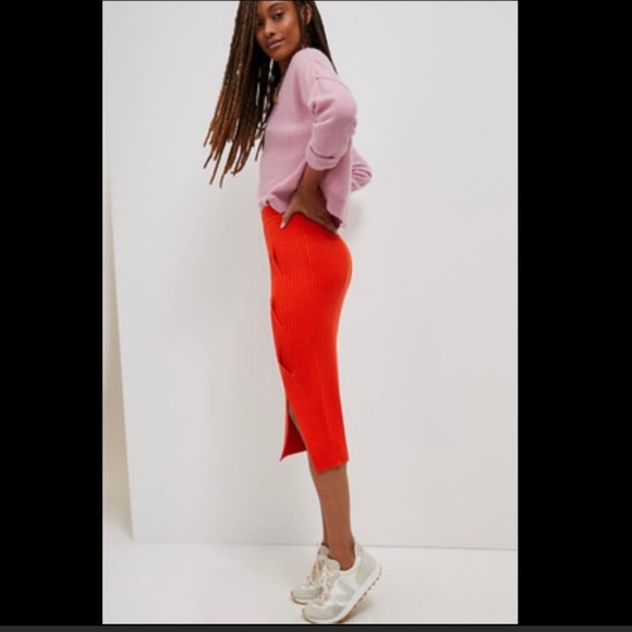 Maeve by Anthropologie pull on sweater knit midi skirt - Picture 5 of 5